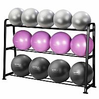 Sada 13 gymnastických míčů HMS YB02 se stojanem STR43