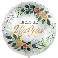 Fóliový balónek Brzy se uzdrav CZ - 43cm
