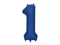 Foliová číslice námořnická modrá 1 - 86cm