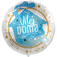 Fóliový balónek Vítej doma CZ - 43cm