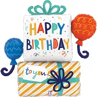 Foliový balonek Happy Birthday to You dárky 89 cm