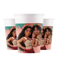 Papírové kelímky Vaiana 200ml - 8 ks