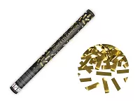 Vystřelovací konfety - zlaté metalické pásky 60 cm