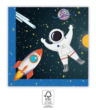 Papírové party ubrousky Vesmír 33 x 33 cm 20 ks
