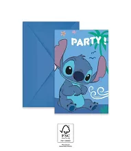 Party pozvánky Stitch 6 ks