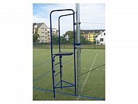 Stupínek pro rozhodčího - interiér, výškově stavitelný, montáž ke sloupku 102 mm, CERTIFIKÁT