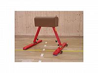 Gymnastická koza (2 nohy T), nastavitelná výška 90-120 cm, umělá kůže