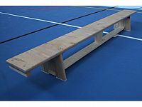 Švédská lavička tělocvičná s kladinkou, překližková, délka 1,5 m, lakovaná, hranol na žebřinu