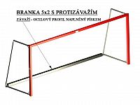Závaží přídavné (ocelový profil naplněný pískem) pro volně stojící branku 5x2 m