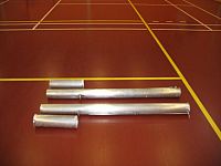 Tenisové sloupky (ZN) prům.102 mm + pouzdra a víčka, (CERTIFIKÁT)