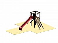 Věž se skluzavkou, varianta 3 - do 1.55 m (DH 12c)