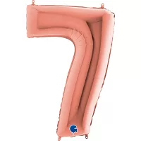 Foliová číslice - rose gold 7