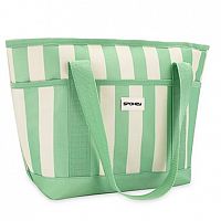Spokey ACAPULCO Termotaška, 12 l, zelené pruhy