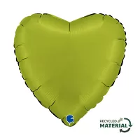 Fóliový balónek matcha zelené srdce 46 cm
