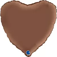 Foliový balonek srdce čokoládové 46 cm