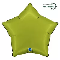 Foliový balonek hvězda matcha zelená 46 cm