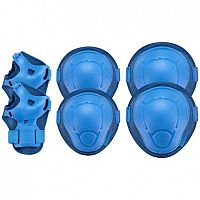 Spokey BUFFER 3dílná sada dětských chráničů, tmavě modré, vel. XS-M
