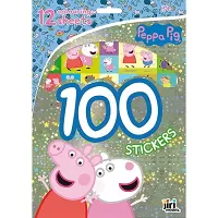 Samolepky s omalovánkami Prasátko Pepina 100ks