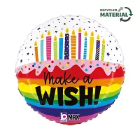 Fóliový balonek Make a Wish 46cm