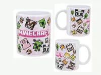 Hrnek Minecraft růžový - keramický