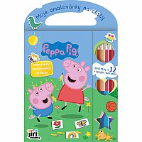 Moje omalovánky na cesty - Prasátko Pepina