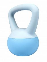 ACRA Soft PVC Kettlebell 3 kg, modrý