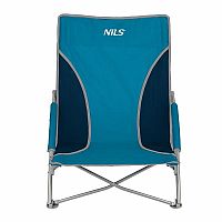 Plážové křeslo NILS Camp NC3035 modro-šedé