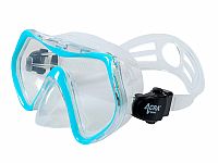 Šnorchlovací set 3 v 1, SVĚTLE MODRÝ, S/M, ploutve 36-41, maska, šnorchl