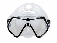 Šnorchlovací set 3 v 1, ČERNÝ, L/XL, ploutve 42-47, maska, šnorchl