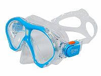 Šnorchlovací set 3 v 1, DĚTSKÝ, MODRÝ, obsahuje masku, ploutve a šnorchl