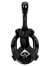 Šnorchlovací maska, černá, celoobličejová, velikost L/XL