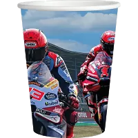 Papírové kelímky Moto GP 250ml - 8ks