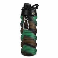 Skládací silikonová láhev NILS Camp NC4106 500ml zelená