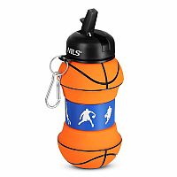 Skládací silikonová láhev NILS Camp NC4104 550ml basketbal