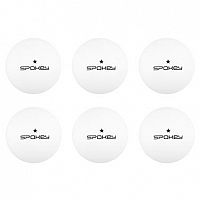 Spokey LERNER * Pingpongové míčky, 6 ks, bílé