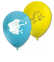 Latexové balonky Malá mořská víla Ariel 8ks