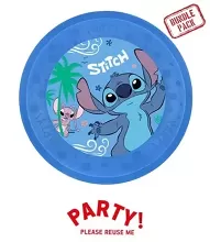 Plastový talíř Stitch znovupoužitelný 21 cm