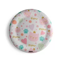 Papírové talíře Kočíčí princezna 23cm - 8ks