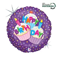 Fóliový balónek kruh Cupcake HB 46 cm