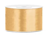 Saténová stuha teplá zlatá 38 mm x 25 m