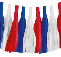 Závěsná girlanda střapce USA 213 cm