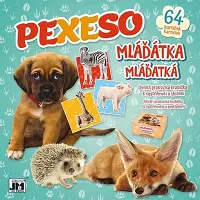 Pexeso v sešitu Zvířátka - Mláďátka