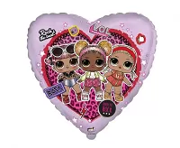 Fóliový balónek srdce LOL surprise - Rock 46cm