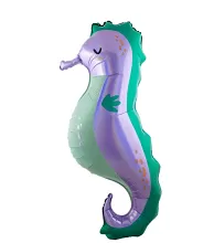Fóliový balónek Mořský koník fialový 101cm