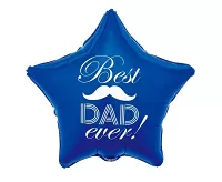 Fóliový balónek hvězda Best Dad 48cm