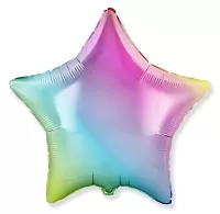 Fóliový balónek hvězda duhová 46 cm