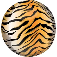 Foliový balonek koule Tygří kůže 40 cm