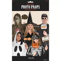 Rekvizity do fotokoutku Halloween - 13 ks
