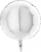 Foliový balonek kruh bílý 45 cm