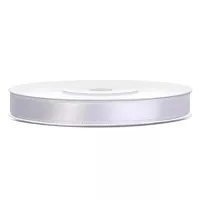Saténová stuha bílá 6 mm x 25 m